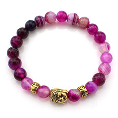 (3 pcs/lot) Natural Stone Buddha Bracelets Hot Sale Multicolor Bracelet Wristband For Women Men Fashion Jewelry Wholesale