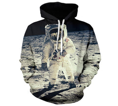 New Arrival Fall Winter Women 2022 Hoodies 3D Print Pullover Hoodies Space Astronaut Print Sweatshirt Men/Women Hooded Sportwear