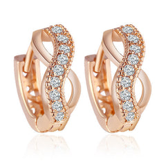 2022  New Arrival  Plated Gold Earring For Women Fashion Personality Temperament Zircon Crystal Earrings