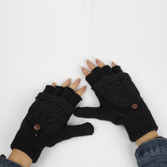 2 in 1 Fingerless Gloves & Mittens