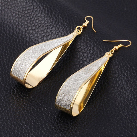 Hot Selling Earrings 2022 Fashion Jewelry Korean Trend  Rock Club Frosted Water Drop Earrings Jewelry Wedding Earrings