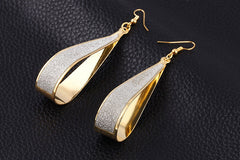 Hot Selling Earrings 2022 Fashion Jewelry Korean Trend  Rock Club Frosted Water Drop Earrings Jewelry Wedding Earrings