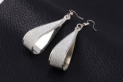 Hot Selling Earrings 2022 Fashion Jewelry Korean Trend  Rock Club Frosted Water Drop Earrings Jewelry Wedding Earrings