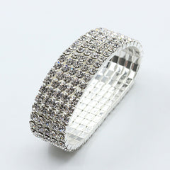 Hot Selling Elegant 2022 Full Drill Rhinestone Stretch Bracelet Fashion Jewelry Wholesale