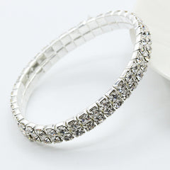 Hot Selling Elegant 2022 Full Drill Rhinestone Stretch Bracelet Fashion Jewelry Wholesale