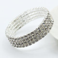 Hot Selling Elegant 2022 Full Drill Rhinestone Stretch Bracelet Fashion Jewelry Wholesale