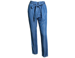New 2022 Arrival Women High Waist Denim Pants Summer Elastic Waist Pants Casual Loose Thin Jeans Women