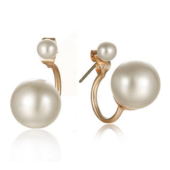 Fashionable Double Pearl Earrings 2022 Double Sided Wear Pearl  Earrings Gift Wholesale