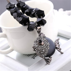 2019 New Fashion Accessories Cute Fish Shape Necklace Pendants New Arrival Long Chain Sweater Chain 3 Colors